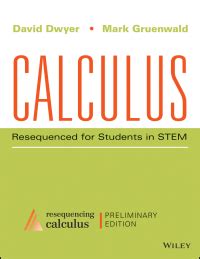 Guide to Calculus: Resequenced For Students In STEM Preliminary Edition