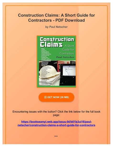 Guide to Construction Claims: A Short Guide For Contractors