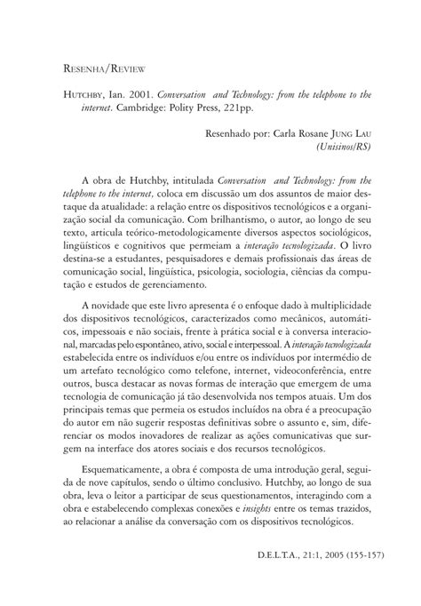 Guide to Conversation And Technology: From The Telephone To The Internet