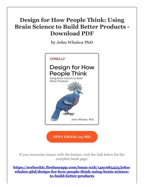 Guide to Design For How People Think: Using Brain Science To Build Better Products