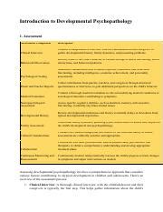 Guide to Developmental Psychopathology: An Introduction