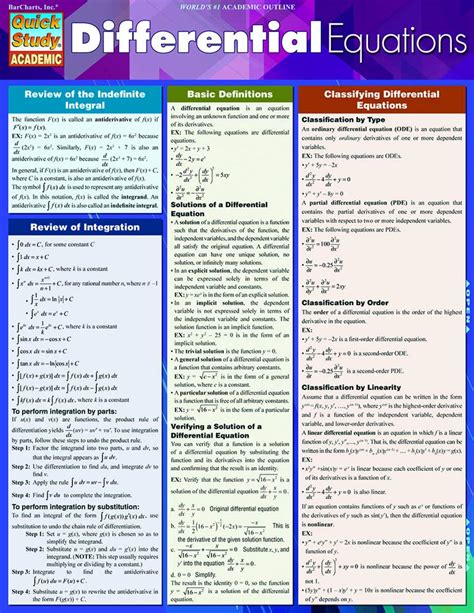 Guide to Differential Equations