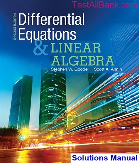 Guide to Differential Equations And Linear Algebra
