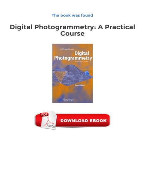 Guide to Digital Photogrammetry: A Practical Course