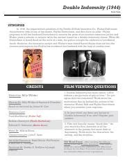 Guide to Double Indemnity