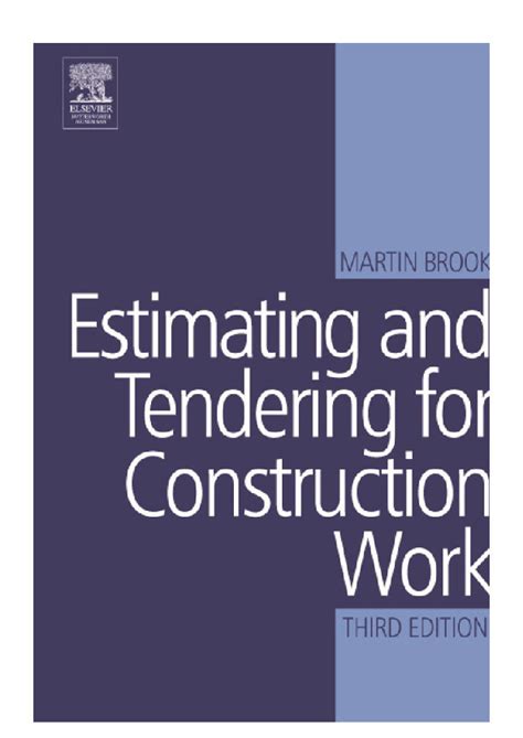 Guide to Estimating And Tendering For Construction Work