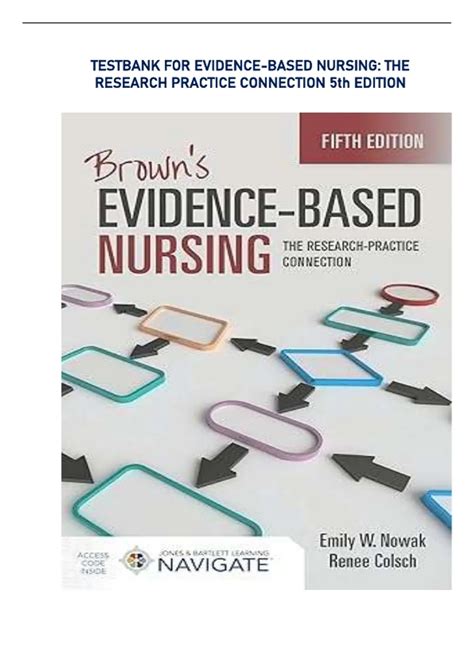 Guide to Evidence-Based Nursing: The Research Practice Connection