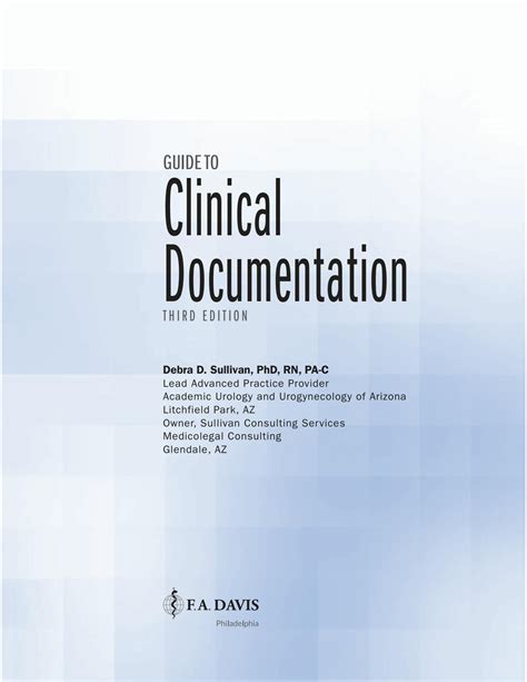Guide to Guide To Clinical Documentation