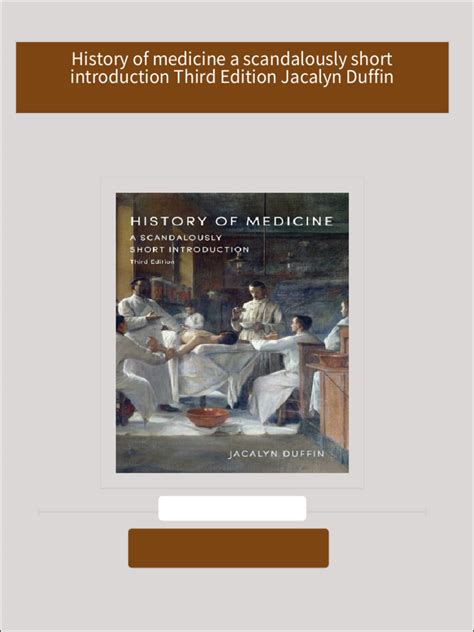 Guide to History Of Medicine: A Scandalously Short Introduction Third Edition