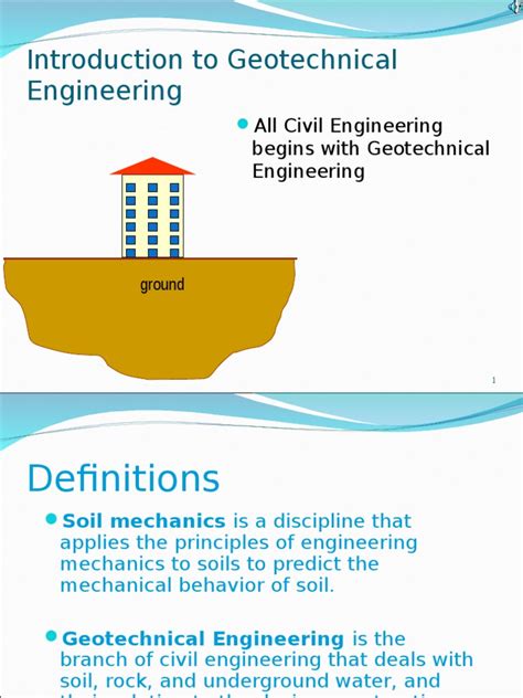 Guide to Introduction To Geotechnical Engineering