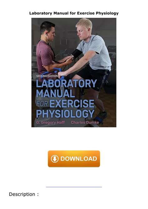 Guide to Laboratory Manual For Exercise Physiology