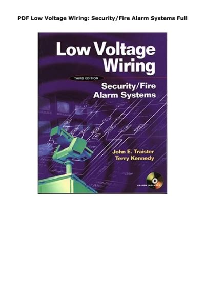Guide to Low Voltage Wiring: Security/Fire Alarm Systems