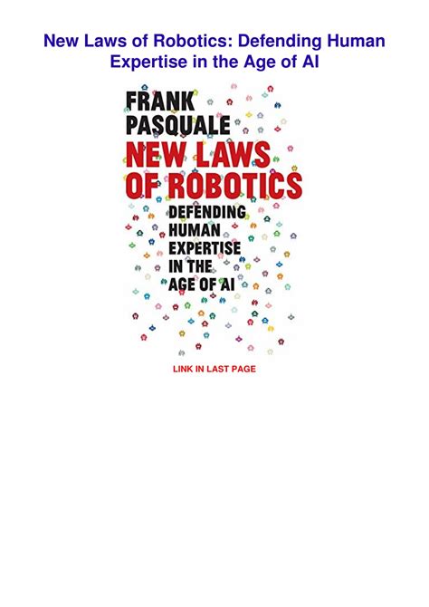 Guide to New Laws Of Robotics: Defending Human Expertise In The Age Of AI