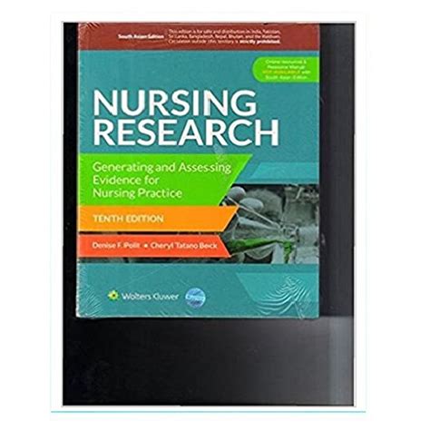 Guide to Nursing Research: Generating And Assessing Evidence For Nursing Practice 10th Edition