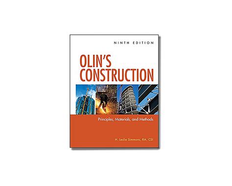 Guide to Olin's Construction: Principles Materials And Methods