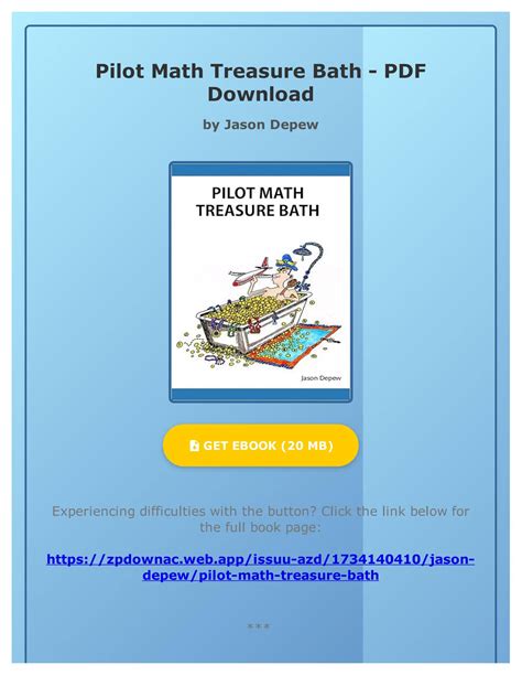 Guide to Pilot Math Treasure Bath