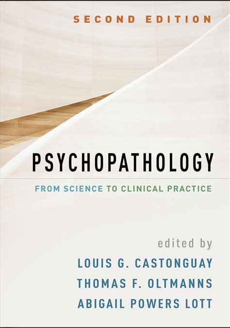 Guide to Psychopathology From Science To Clinical Practice