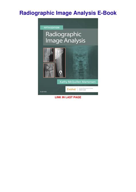 Guide to Radiographic Image Analysis E-Book