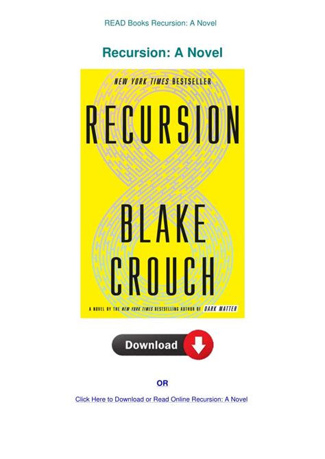 Guide to Recursion: A Novel