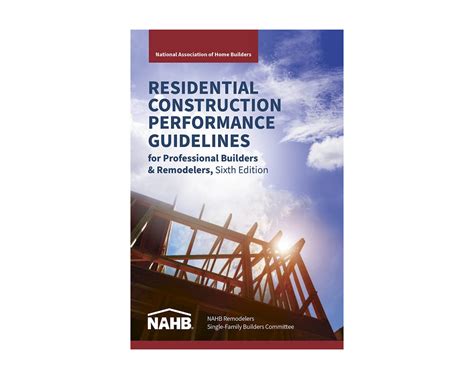 Guide to Residential Construction Performance Guidelines Contractor Reference