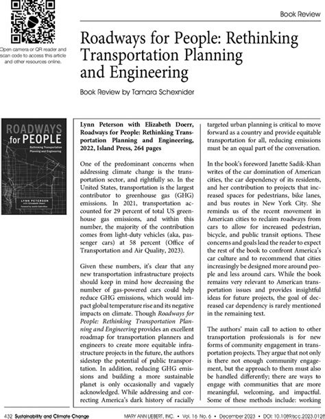 Guide to Roadways For People: Rethinking Transportation Planning And Engineering