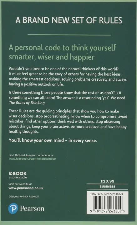 Guide to Rules Of Thinking The: A Personal Code To Think Yourself Smarter Wiser And Happier