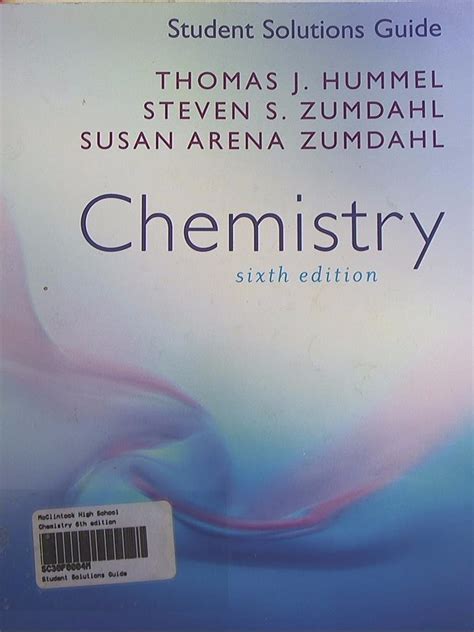 Guide to Student Solutions Manual: For Chemistry (Sixth Edition)