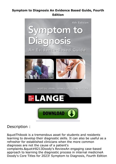 Guide to Symptom To Diagnosis An Evidence Based Guide Fourth Edition