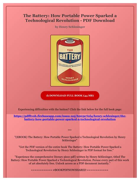 Guide to The Battery: How Portable Power Sparked A Technological Revolution