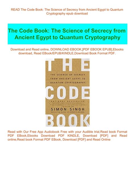 Guide to The Code Book: The Science Of Secrecy From Ancient Egypt To Quantum Cryptography