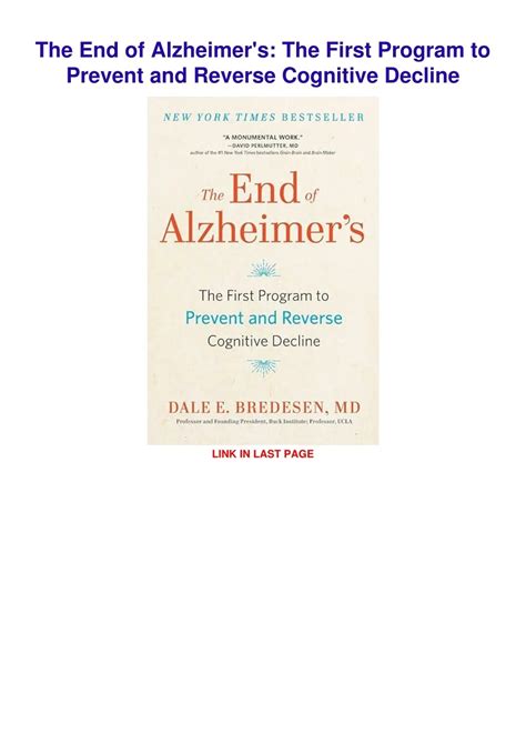 Guide to The End Of Alzheimer's: The First Program To Prevent And Reverse Cognitive Decline