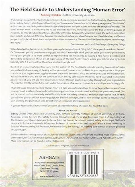 Guide to The Field Guide To Understanding 'Human Error'