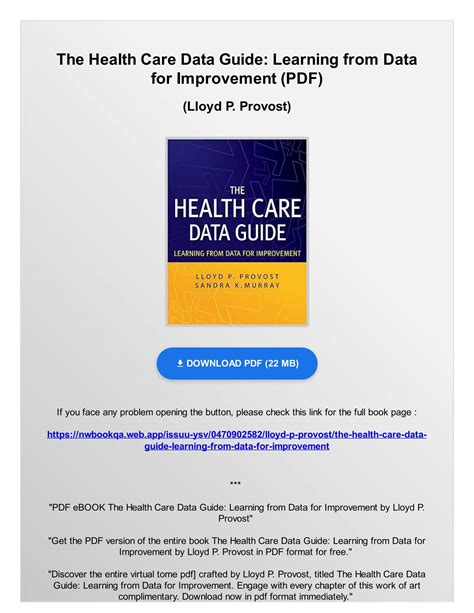 Guide to The Health Care Data Guide: Learning From Data For Improvement