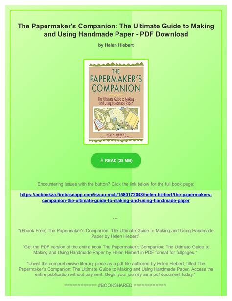 Guide to The Papermaker's Companion: The Ultimate Guide To Making And Using Handmade Paper