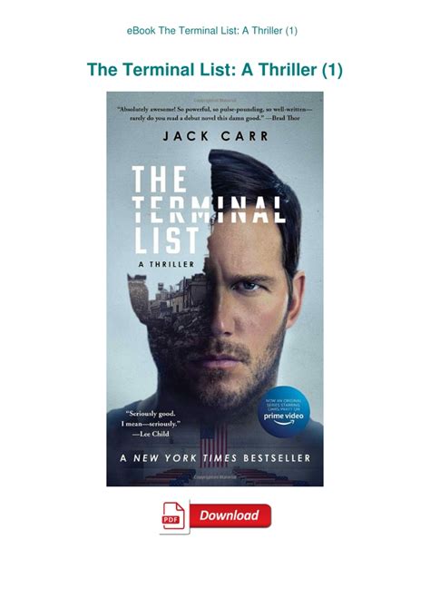 Guide to The Terminal List: A Thriller