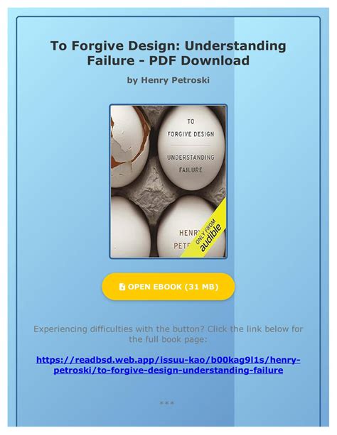 Guide to To Forgive Design: Understanding Failure