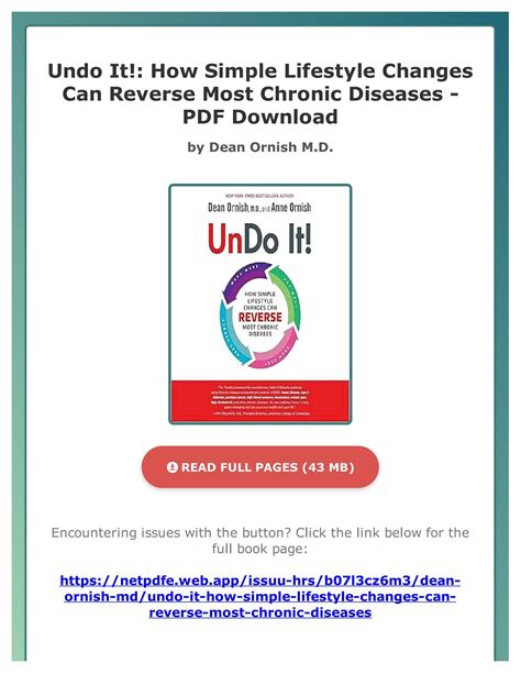 Guide to Undo It!: How Simple Lifestyle Changes Can Reverse Most Chronic Diseases