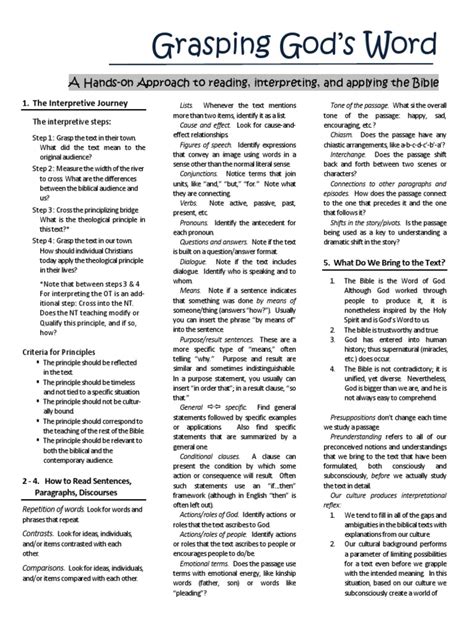 Guiding Role Answer Key Grasping God's Word PDF Wiring Diagram