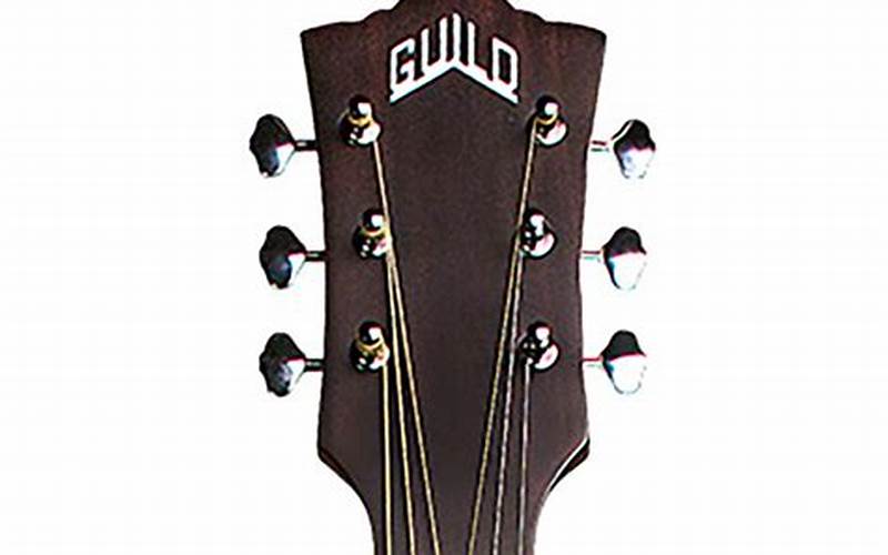 Guild Om 240Ce Orchestra Acoustic Electric Guitar Headstock