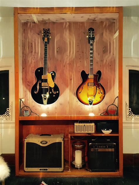 Music room 3 Guitar display, Awesome woodworking ideas, Woodworking