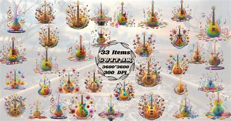 Download Guitar Bundle Commercial Use For Crafts
