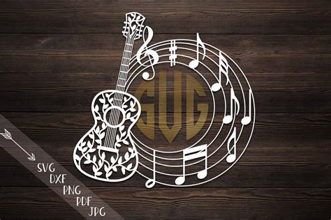Download Guitar Circle Monogram Commercial Use
