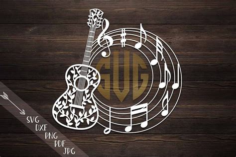 Download Guitar Circle Monogram Easy Edite