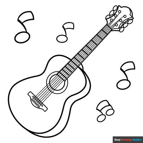 Guitar Coloring Page
