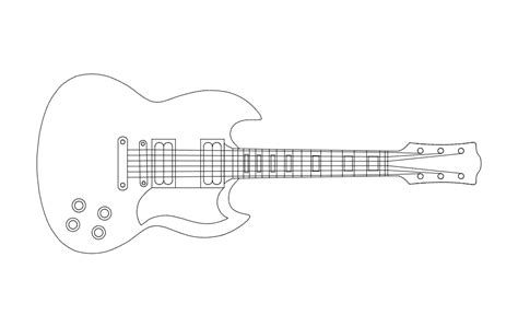 Download Guitar Outline DXF Files