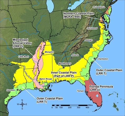 Gulf Coastal Plain Map