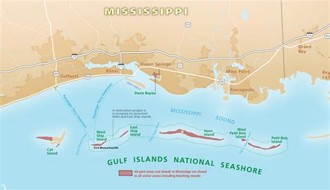 Gulf Islands National Seashore Map