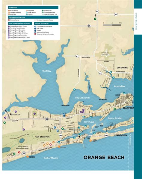 Gulf Shores Beach Map