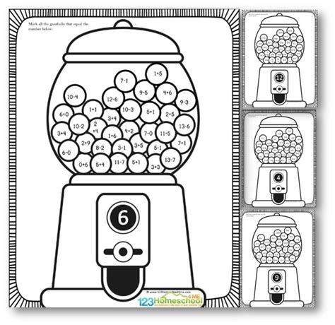 Gumball Math Worksheet