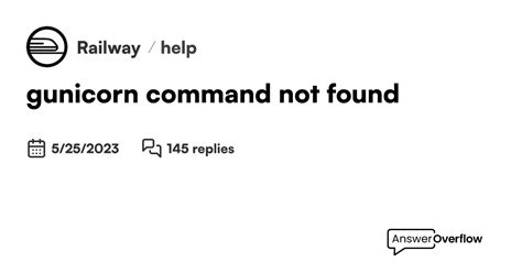 th?q=Gunicorn Command Not Found, But It'S In My Requirements - Fixing Gunicorn Command Not Found issue in requirements.txt